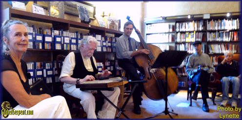 Vince and Coralie play at the Larkspur Library