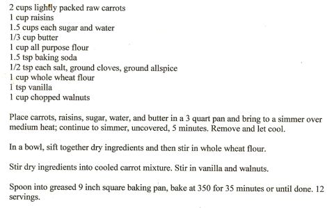 Rob's Carrot Muffins